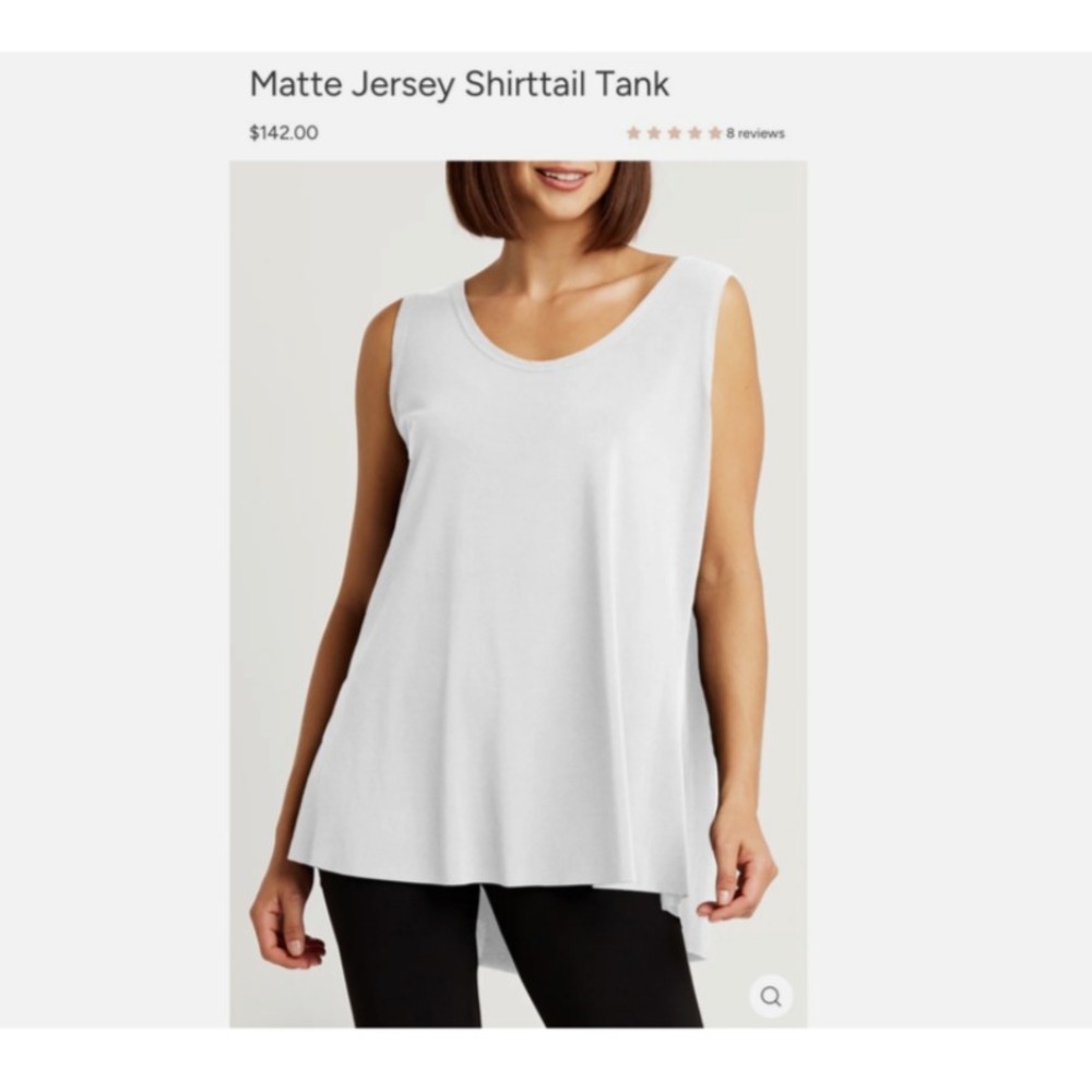 EUC PLANET by lauren G Matte Jersey Shirttail Light Gray Tank READ